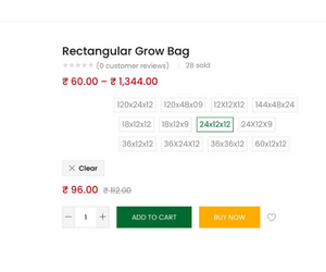 rectangle grow bag